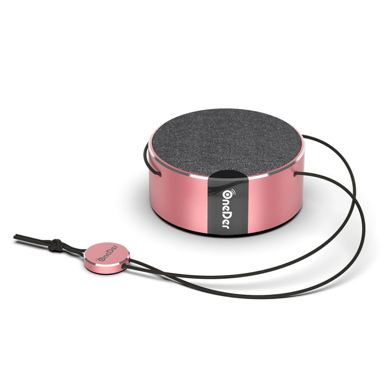 Oneder V12 Mini Wireless Bluetooth Speaker with Lanyard, Support Hands-free(Pink) - free shipping - PMC Jewellery - Order now!