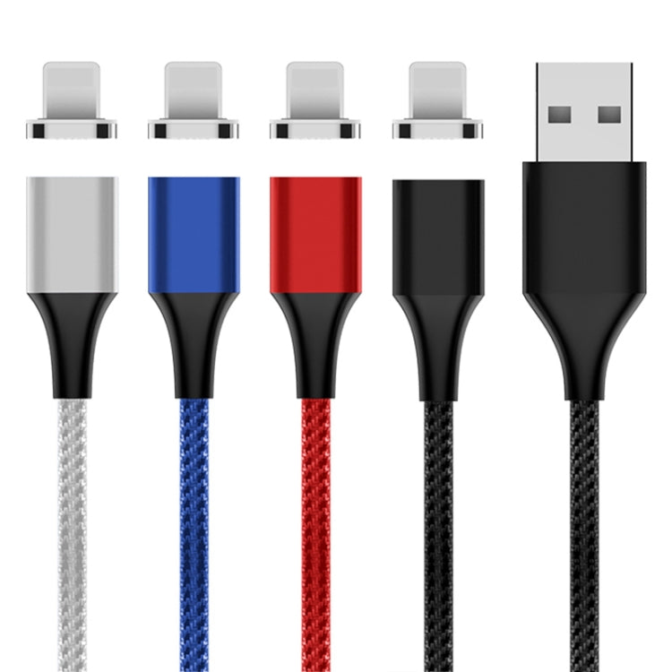 M11 5A USB to 8 Pin Nylon Braided Magnetic Data Cable, Cable Length: 2m (Black) - Charging Cable & Head by PMC Jewellery | Online Shopping South Africa | PMC Jewellery | Buy Now Pay Later Mobicred