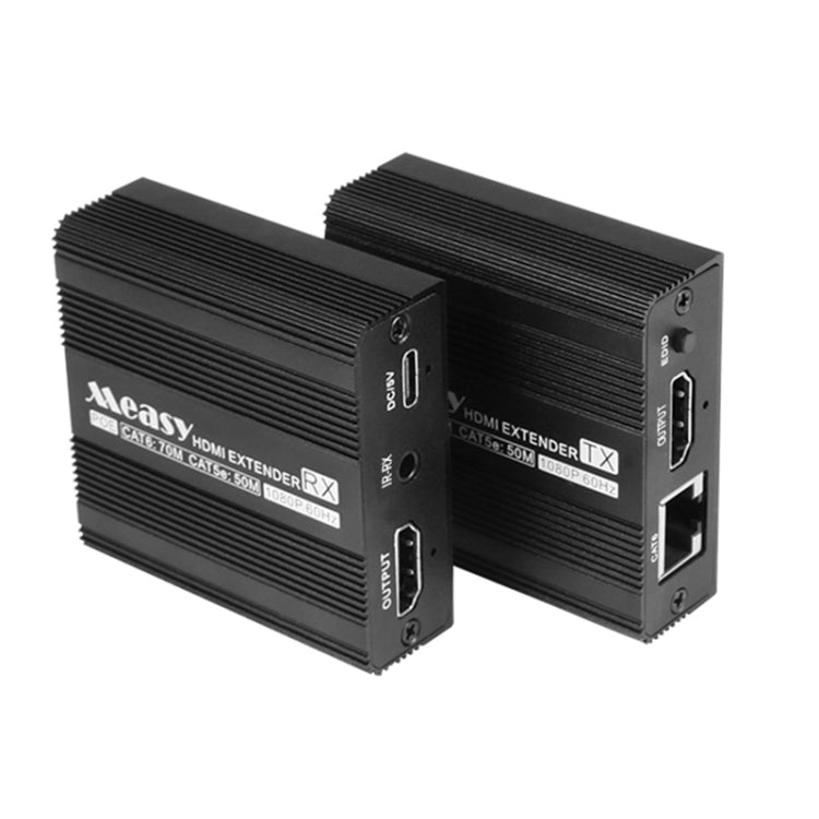 Measy ET100 HDMI Extender Transmitter + Receiver Converter Ethernet Cable, Transmission Distance: 70m (EU Plug) - VGA Extender by Measy | Online Shopping South Africa | PMC Jewellery | Buy Now Pay Later Mobicred