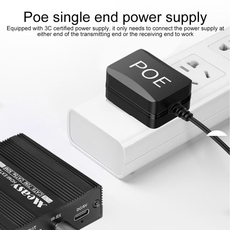 Measy ET100 HDMI Extender Transmitter + Receiver Converter Ethernet Cable, Transmission Distance: 70m (EU Plug) - free shipping - PMC Jewellery - Order now!