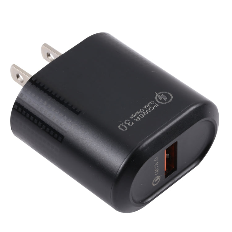 LZ-2117 18W QC3.0 3.1A USB Fast Charger, US Plug (Black) - USB Charger by PMC Jewellery | Online Shopping South Africa | PMC Jewellery | Buy Now Pay Later Mobicred