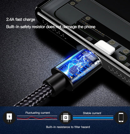 Yesido CA57 2.4A USB to 8 Pin Charging Cable, Length: 1.2m - Normal Style Cable by Yesido | Online Shopping South Africa | PMC Jewellery | Buy Now Pay Later Mobicred