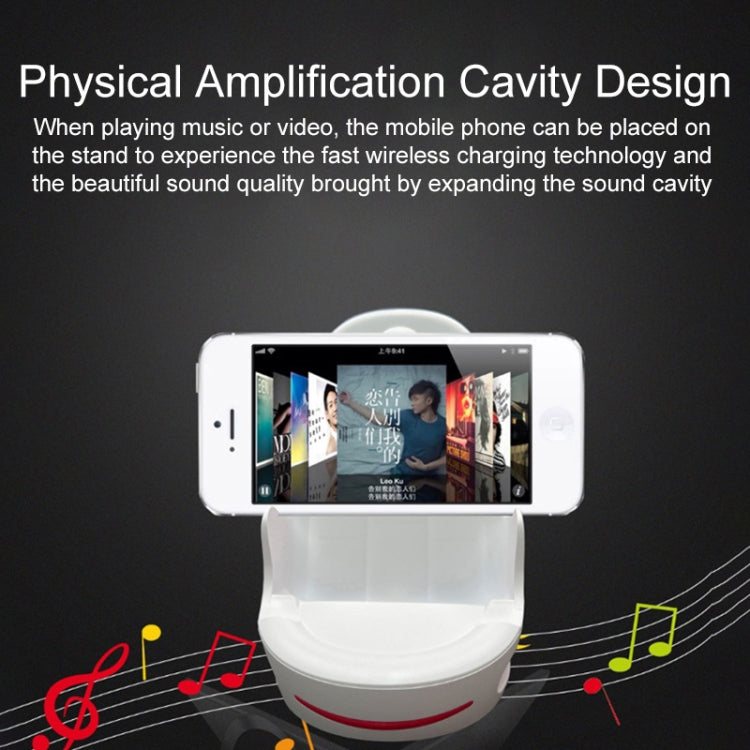 V8 15W Five-finger Sofa Phone Magnetic Suction Wireless Charger Stand (White) - free shipping - PMC Jewellery - Order now!