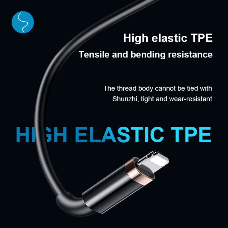 USAMS US-SJ484 U63 Type-C / USB-C to 8 Pin PD 20W Smooth Aluminum Alloy Fast Charging Data Cable, Length: 1.2m(White) - Normal Style Cable by USAMS | Online Shopping South Africa | PMC Jewellery | Buy Now Pay Later Mobicred