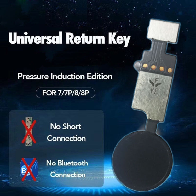 Home Button (3rd ) with Flex Cable (Not Supporting Fingerprint Identification) for iPhone 8 Plus / 7 Plus / 8 / 7(Silver) - Button & Card Slots by PMC TechLife | Online Shopping South Africa | PMC TechLife | Buy Now Pay Later Mobicred