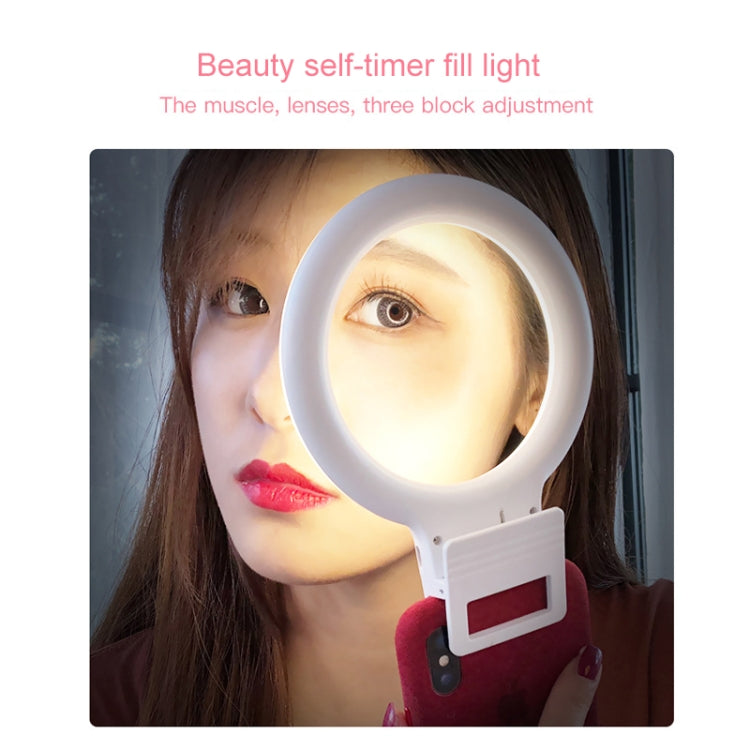 XJ18 LED Light Live Self-timer Flash Fill Light(Pink) - Selfie Light by PMC TechLife | Online Shopping South Africa | PMC TechLife | Buy Now Pay Later Mobicred