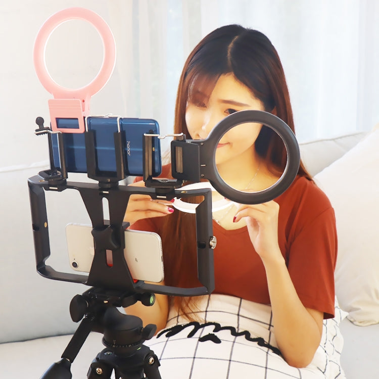 XJ18 LED Light Live Self-timer Flash Fill Light(Pink) - Selfie Light by PMC TechLife | Online Shopping South Africa | PMC TechLife | Buy Now Pay Later Mobicred