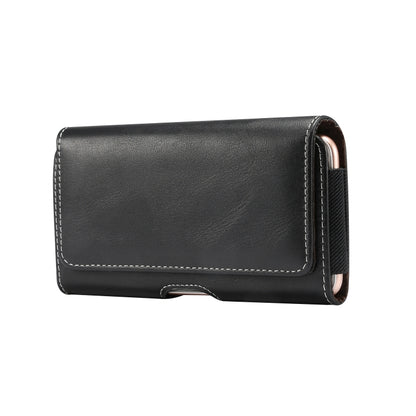 Men Lambskin Texture Multi-functional Universal Mobile Phone Waist Pack Leather Case for 6.0 Inch or Below Smartphones (Black) - More iPhone Cases by PMC Jewellery | Online Shopping South Africa | PMC Jewellery | Buy Now Pay Later Mobicred