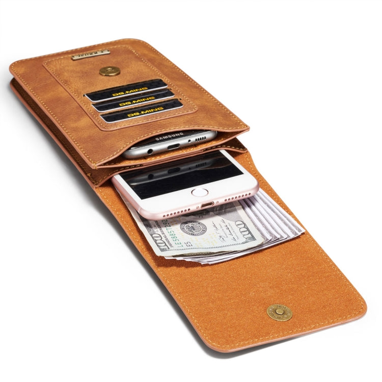 DG.MING Universal Cowskin Leather Protective Case Bag Waist Bag with Card Slots & Hook - More iPhone Cases by DG.MING | Online Shopping South Africa | PMC TechLife | Buy Now Pay Later Mobicred