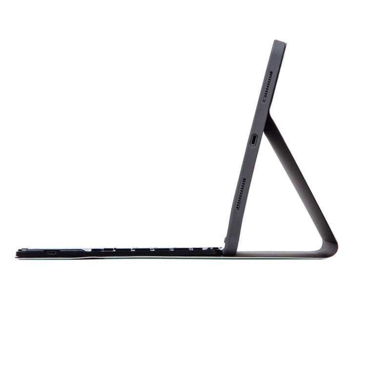 X-11BC Skin Plain Texture Detachable Bluetooth Keyboard Tablet Case for iPad Pro 11 inch 2020 / 2018, with Touchpad & Pen Slot(Black) - For iPad Pro by PMC TechLife | Online Shopping South Africa | PMC TechLife
