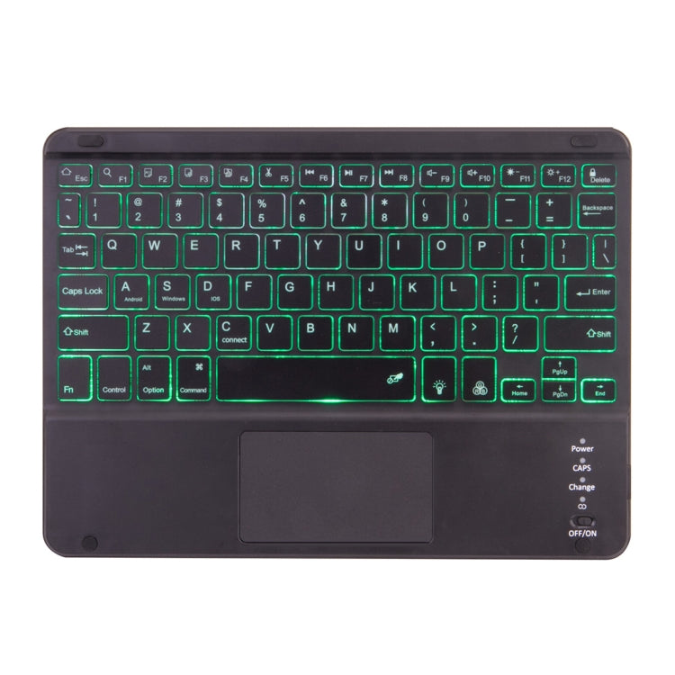 X-11BCS Skin Plain Texture Detachable Bluetooth Keyboard Tablet Case for iPad Pro 11 inch 2020 / 2018, with Touchpad & Pen Slot & Backlight (Green) - For iPad Pro by PMC TechLife | Online Shopping South Africa | PMC TechLife