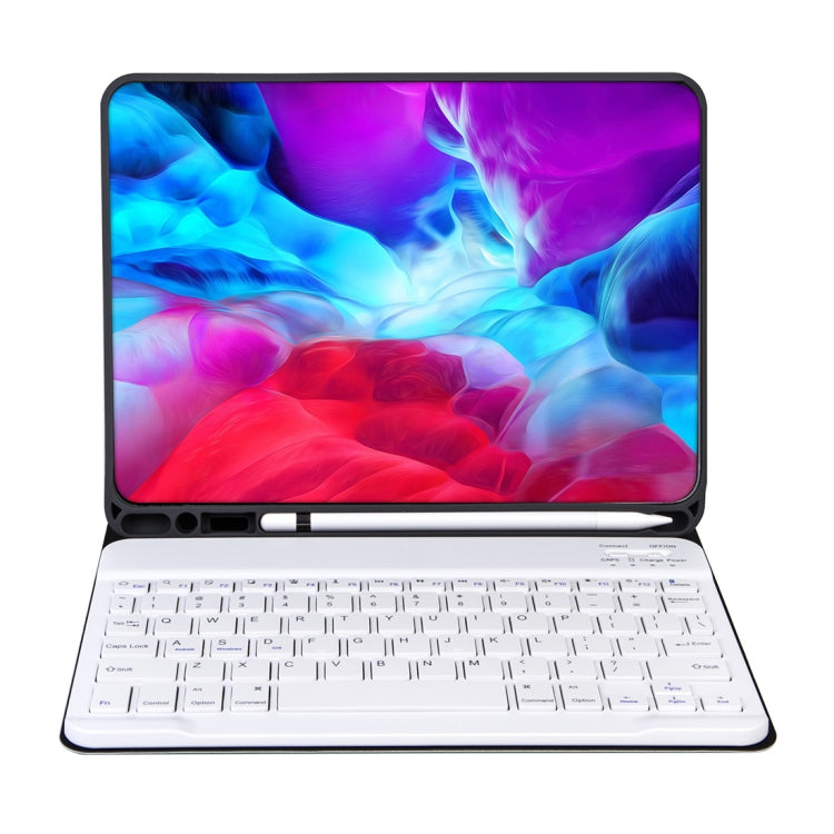 X-11BS Skin Plain Texture Detachable Bluetooth Keyboard Tablet Case for iPad Pro 11 inch 2020 / 2018, with Pen Slot & Backlight (Black) - For iPad Pro by PMC TechLife | Online Shopping South Africa | PMC TechLife