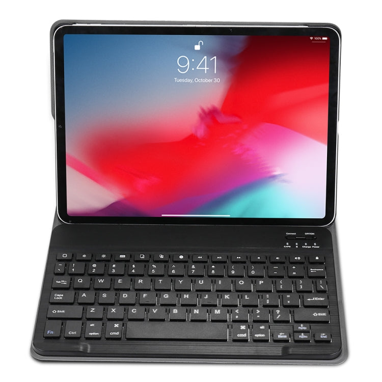 A11 Bluetooth 3.0 Ultra-thin ABS Detachable Bluetooth Keyboard Leather Tablet Case with Holder for iPad Pro 11 inch 2021 (Black) - For iPad Pro by PMC TechLife | Online Shopping South Africa | PMC TechLife