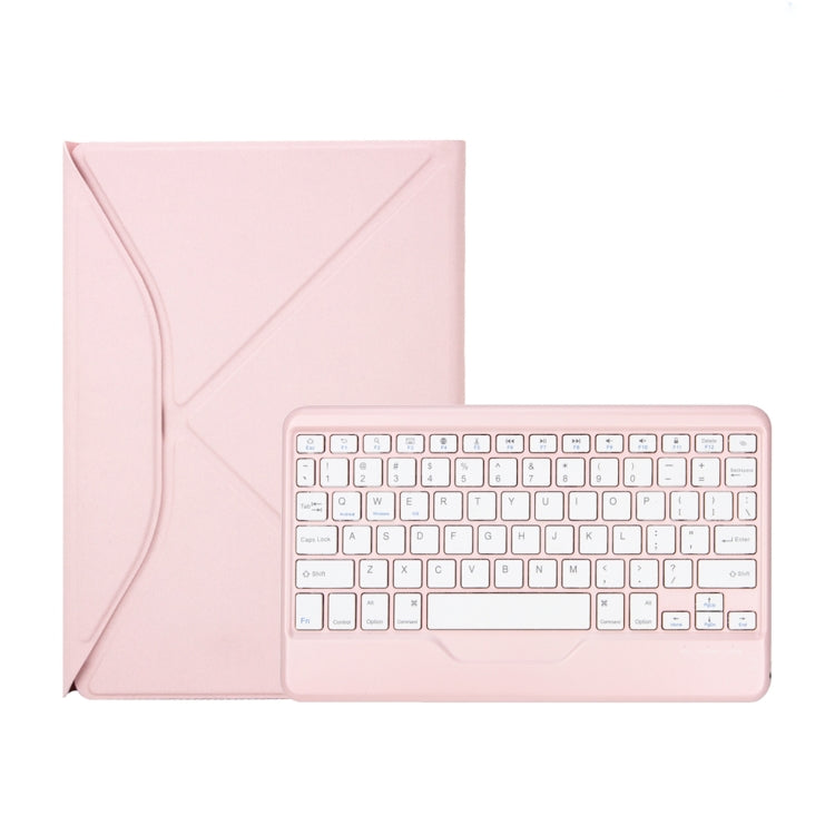 Z098B Pen Slot Bluetooth Keyboard Leather Tablet Case For iPad Air 11 2025/2024/2022/2020 (Pink) - For iPad Air by PMC Jewellery | Online Shopping South Africa | PMC Jewellery | Buy Now Pay Later Mobicred