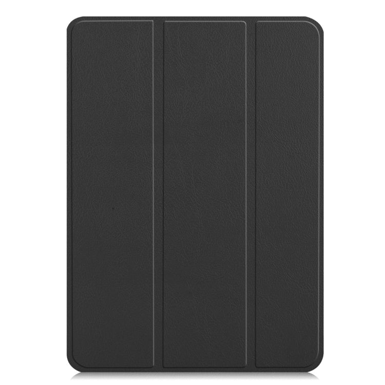 Custer Texture Horizontal Flip PU Leather Case for iPad Air 13 2024 / iPad Pro 12.9 inch (2018), with Three-folding Holder & Sleep / Wake-up Function(Black) - iPad Pro 12.9 (2018) Cases by PMC TechLife | Online Shopping South Africa | PMC TechLife | Buy Now Pay Later Mobicred