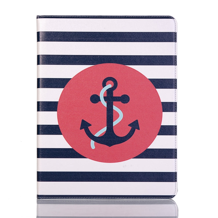 Ship Anchor Pattern Horizontal Flip Leather Case for iPad Air 11 2024 / iPad Pro 11 inch (2018),with Card Slots & Holder & Wallet & Photo Frame & Pen slot - iPad Pro 11 (2018) Cases by PMC Jewellery | Online Shopping South Africa | PMC Jewellery | Buy Now Pay Later Mobicred