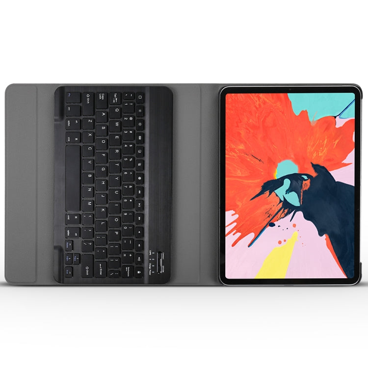 Detachable Bluetooth Keyboard + Brushed Texture Horizontal Flip Leather Tablet Case with Holder for iPad Pro 11 inch (2018)(Black) - For iPad Pro by PMC TechLife | Online Shopping South Africa | PMC TechLife