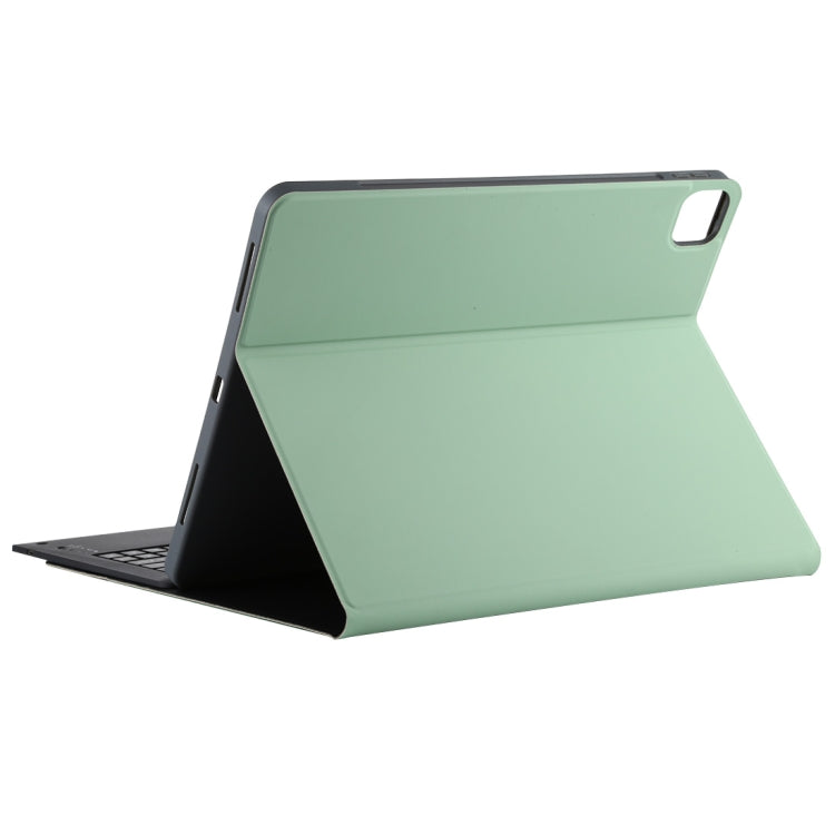 T129 Detachable Bluetooth Black Keyboard Microfiber Leather Tablet Case for iPad Pro 12.9 inch (2020), with Holder (Green) - For iPad Pro by PMC TechLife | Online Shopping South Africa | PMC TechLife
