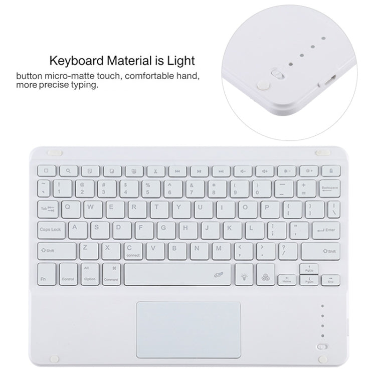 TG11BCS Detachable Bluetooth White Keyboard Microfiber Leather Tablet Case for iPad Pro 11 inch (2020), with Backlight & Touchpad & Pen Slot & Holder (Pink) - For iPad Pro by PMC TechLife | Online Shopping South Africa | PMC TechLife