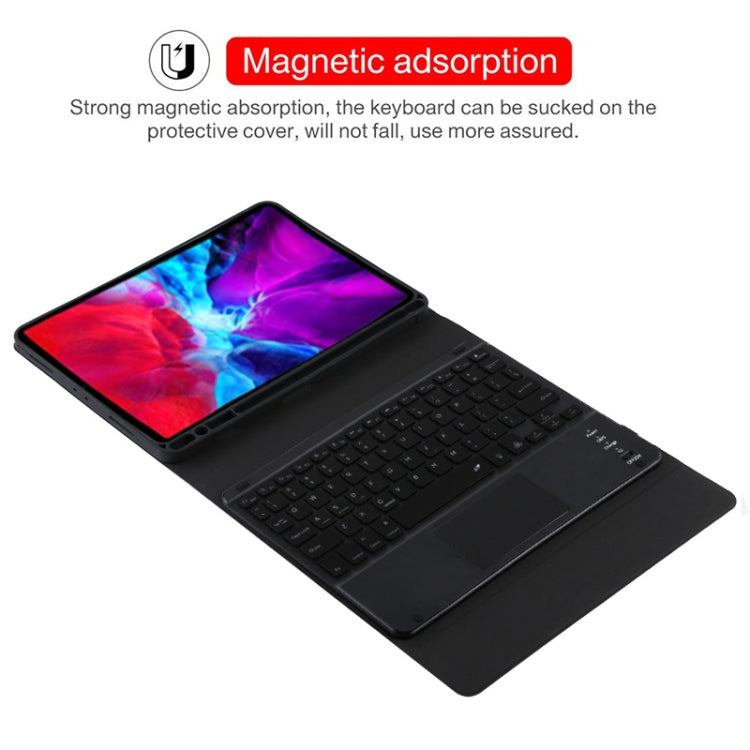 TG11BCS Detachable Bluetooth Black Keyboard Microfiber Leather Tablet Case for iPad Pro 11 inch (2020), with Backlight & Touchpad & Pen Slot & Holder (Black) - For iPad Pro by PMC TechLife | Online Shopping South Africa | PMC TechLife