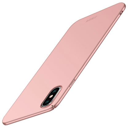 For iPhone XS Max MOFI Frosted PC Ultra-thin Full Coverage Protective Case (Rose Gold) - More iPhone Cases by MOFI | Online Shopping South Africa | PMC Jewellery