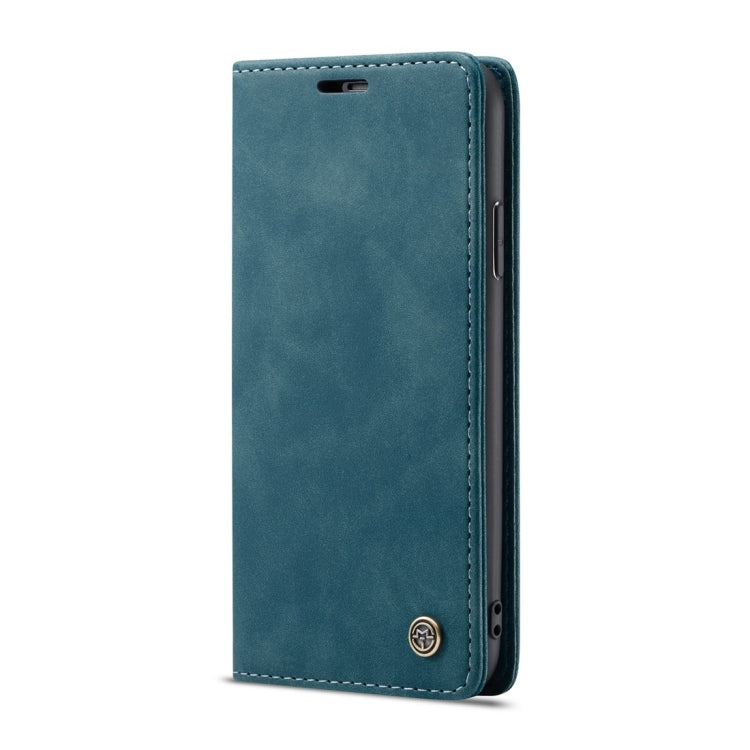 For iPhone XS Max CaseMe-013 Multifunctional Retro Frosted Horizontal Flip Leather Case with Card Slot & Holder & Wallet(Blue) - More iPhone Cases by CaseMe | Online Shopping South Africa | PMC Jewellery | Buy Now Pay Later Mobicred