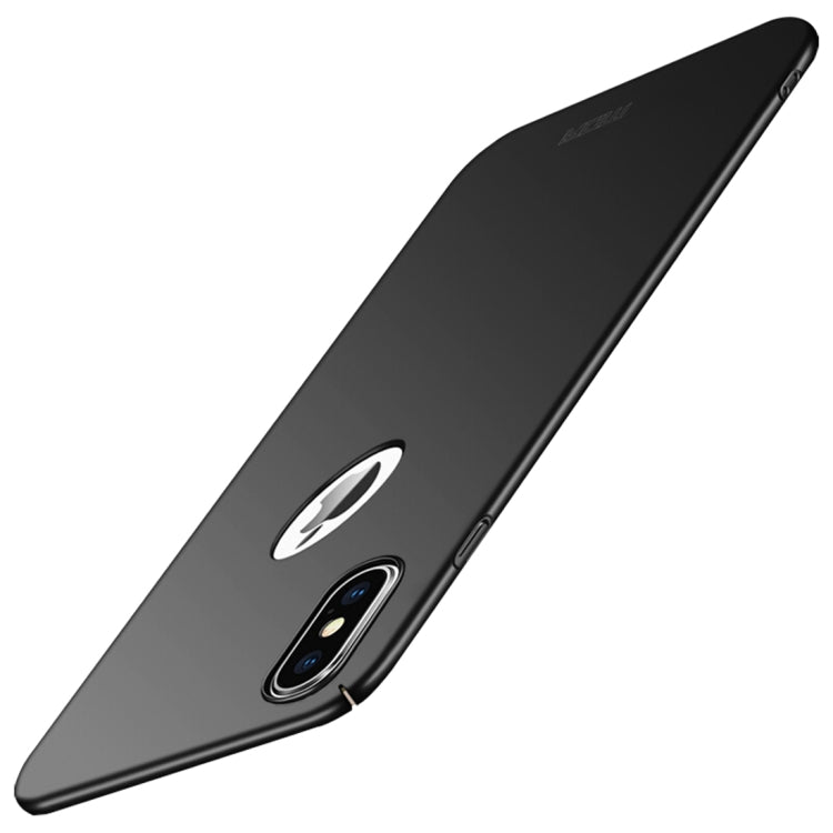 For iPhone XS MOFI Frosted PC Ultra-thin Full Coverage Case (Black) - More iPhone Cases by MOFI | Online Shopping South Africa | PMC Jewellery