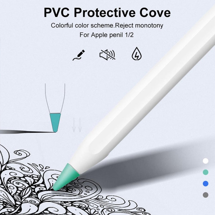 4 PCS Non-slip Mute Wear-resistant Nib Cover for Apple Pencil 1 / 2 (Transparent) - Pencil Accessories by PMC Jewellery | Online Shopping South Africa | PMC Jewellery | Buy Now Pay Later Mobicred