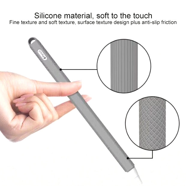 Stylus Pen Silica Gel Shockproof Protective Case for Apple Pencil 2 (Black) - Pencil Accessories by PMC Jewellery | Online Shopping South Africa | PMC Jewellery | Buy Now Pay Later Mobicred
