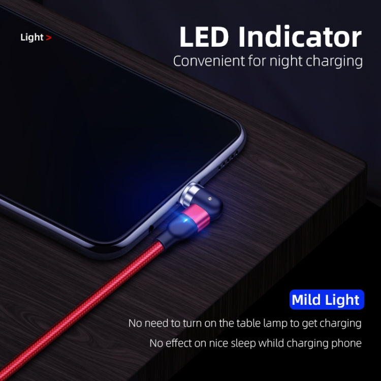 2m 2A Output USB to 8 Pin Nylon Braided Rotate Magnetic Charging Cable(Purple) - Charging Cable & Head by PMC Jewellery | Online Shopping South Africa | PMC Jewellery | Buy Now Pay Later Mobicred