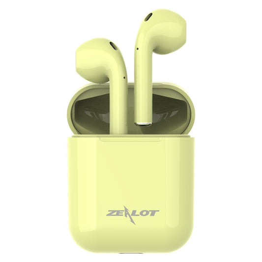 ZEALOT H20 TWS Bluetooth 5.0 Touch Wireless Bluetooth Earphone with Magnetic Charging Box, Support Stereo Call & Display Power in Real Time (Yellow) - TWS Earphone by ZEALOT | Online Shopping South Africa | PMC Jewellery | Buy Now Pay Later Mobicred