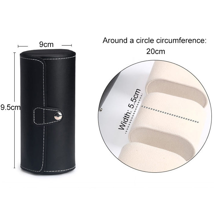 Portable Travel Watch Cylinder Protective Box Storage Bag(Brown) - free shipping - PMc TechLife - Order now!