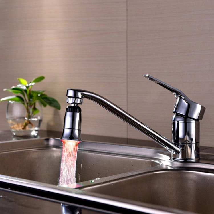 SDF2-B5 1 LED Temperature Sensor RGB LED Faucet Light Water Glow Shower, Size: 78 x 30mm, Interface: 22mm (Silver) - Shower Head by PMC TechLife | Online Shopping South Africa | PMC TechLife | Buy Now Pay Later Mobicred