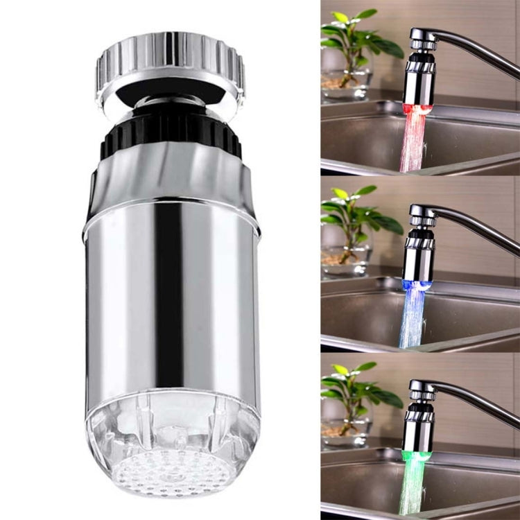 SDF-B2 1 LED ABS Temperature Sensor RGB LED Faucet Light Water Glow Shower, Size: 78 x 28mm, Interface: 22mm (Silver) - free shipping - PMC TechLife - Order now!