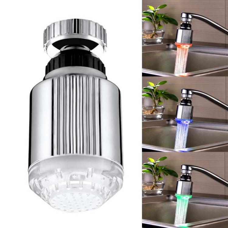 SDF-B5 1 LED ABS Temperature Sensor RGB LED Faucet Light Water Glow Shower, Size: 75 x 37mm, Interface: 22mm (Silver) - free shipping - PMC TechLife - Order now!