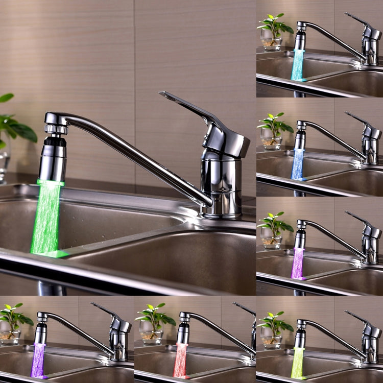 SDF-B9 1 LED ABS Colorful Change LED Faucet Light Water Glow Shower, Size: 58 x 28mm, Interface: 22mm (Silver) - Shower Head by PMC TechLife | Online Shopping South Africa | PMC TechLife | Buy Now Pay Later Mobicred