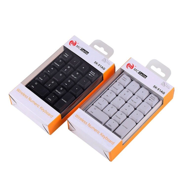 MC Saite SK-51AG 2 in 1 2.4G USB Numeric Wireless Keyboard  & Mini Calculator for Laptop Desktop PC(Black) - free shipping - PMC Jewellery - Order now!