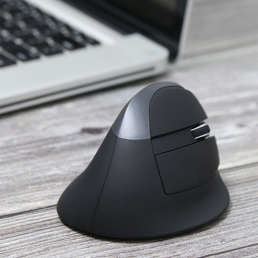 DELUX M618 Mini 2.4G Wireless 2400DPI USB Rechargeable Ergonomic Vertical Mouse(Grey) - Wireless Mice by DELUX | Online Shopping South Africa | PMC Jewellery | Buy Now Pay Later Mobicred