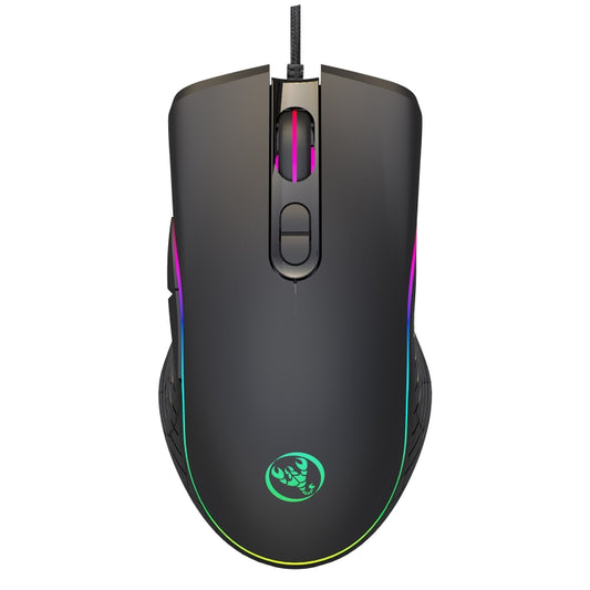 HXSJ A867 USB 6400DPI Four-speed Adjustable RGB Illuminate Wired E-sport Gaming Mouse, Length: 1.5m - Wired Mice by HXSJ | Online Shopping South Africa | PMC Jewellery | Buy Now Pay Later Mobicred