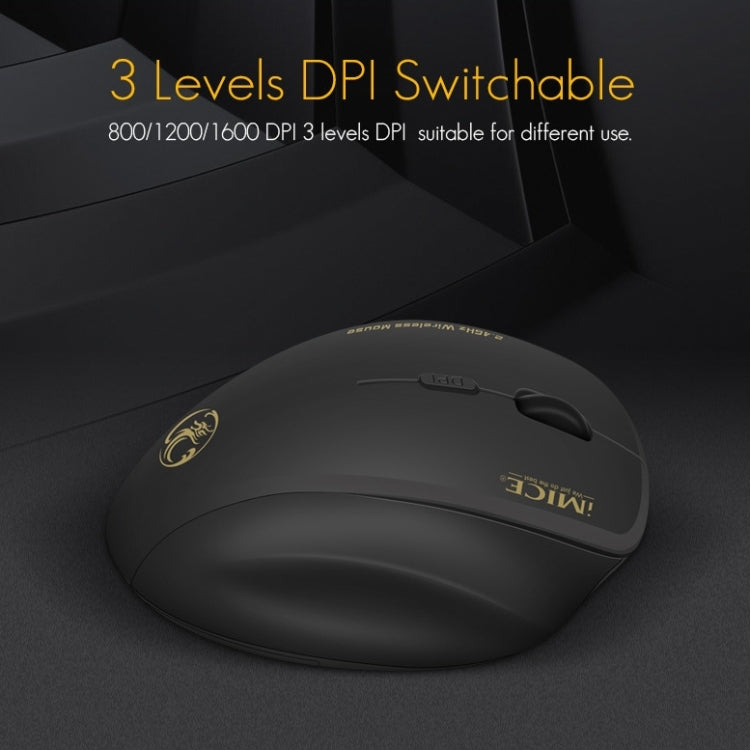 iMICE G6 Wireless Mouse 2.4G Office Mouse 6-button Gaming Mouse(Black) - free shipping - PMC TechLife - Order now!