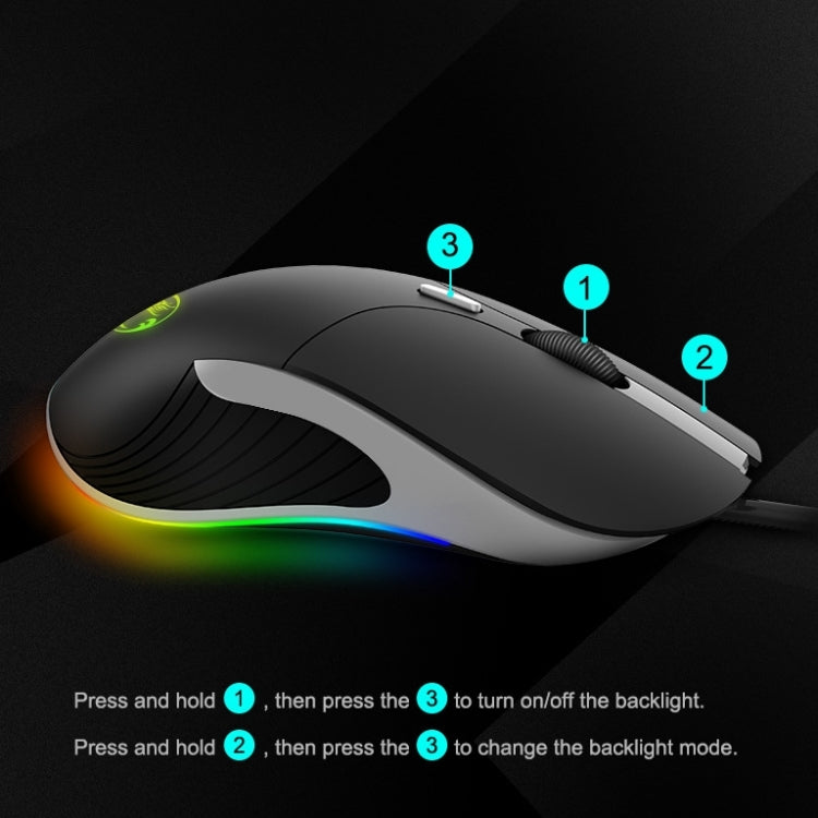 iMICE X6 Wired Mouse  6-button Colorful RGB Gaming Mouse(Black) - free shipping - PMC Jewellery - Order now!