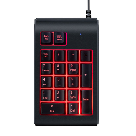 MC Saite 529 19 Keys Wired Three-color Backlight Numeric Keyboard - Wired Keyboard by MC Saite | Online Shopping South Africa | PMC Jewellery | Buy Now Pay Later Mobicred