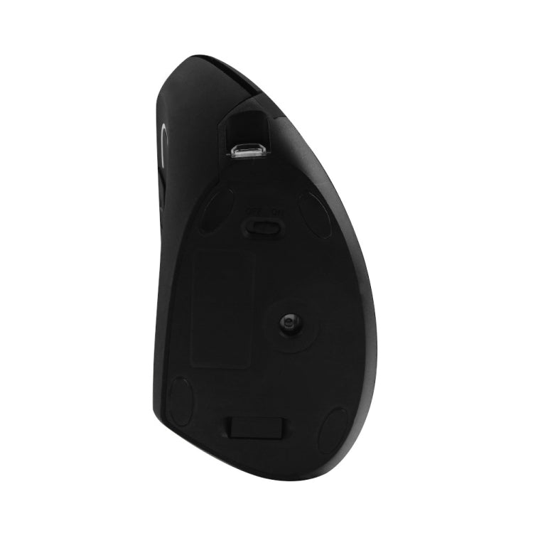 CM0093 Rechargeable Version 2.4GHz Three-button Wireless Optical Mouse Vertical Mouse for Left-hand, Resolution: 1000DPI / 1200DPI / 1600DPI(Black) - Wireless Mice by PMC Jewellery | Online Shopping South Africa | PMC Jewellery | Buy Now Pay Later Mobicred
