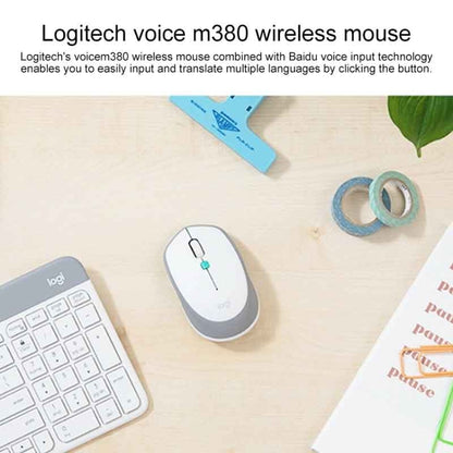 Logitech Voice M380 4 Buttons Smart Voice Input Wireless Mouse (Black) - Wireless Mice by Logitech | Online Shopping South Africa | PMC Jewellery | Buy Now Pay Later Mobicred