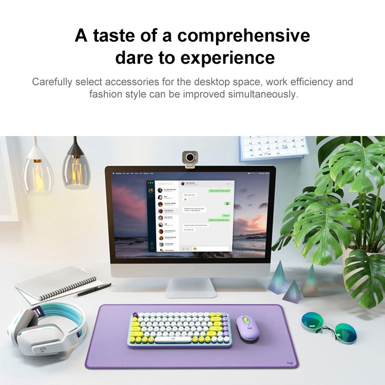 Logitech POP KEYS Round Button Bluetooth Mechanical Keyboard (Purple) - free shipping - PMC Jewellery - Order now!