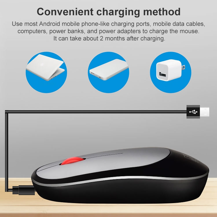 ZGB 360 2.4G Computer Laptop Wireless Chargeable Mini Mouse 1000dpi(White) - Wireless Mice by Chasing Leopard | Online Shopping South Africa | PMC Jewellery | Buy Now Pay Later Mobicred