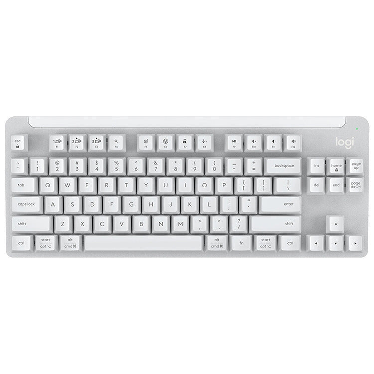 Logitech K855 Wireless Bluetooth Dual Mode Silent Mechanical Keyboard (White) - Wireless Keyboard by Logitech | Online Shopping South Africa | PMC Jewellery | Buy Now Pay Later Mobicred