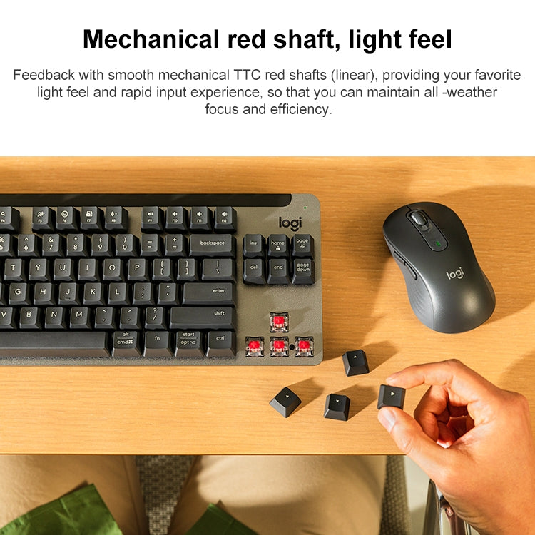 Logitech K855 Wireless Bluetooth Dual Mode Silent Mechanical Keyboard (White) - free shipping - PMC Jewellery - Order now!