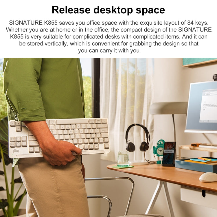 Logitech K855 Wireless Bluetooth Dual Mode Silent Mechanical Keyboard (Black) - free shipping - PMC Jewellery - Order now!