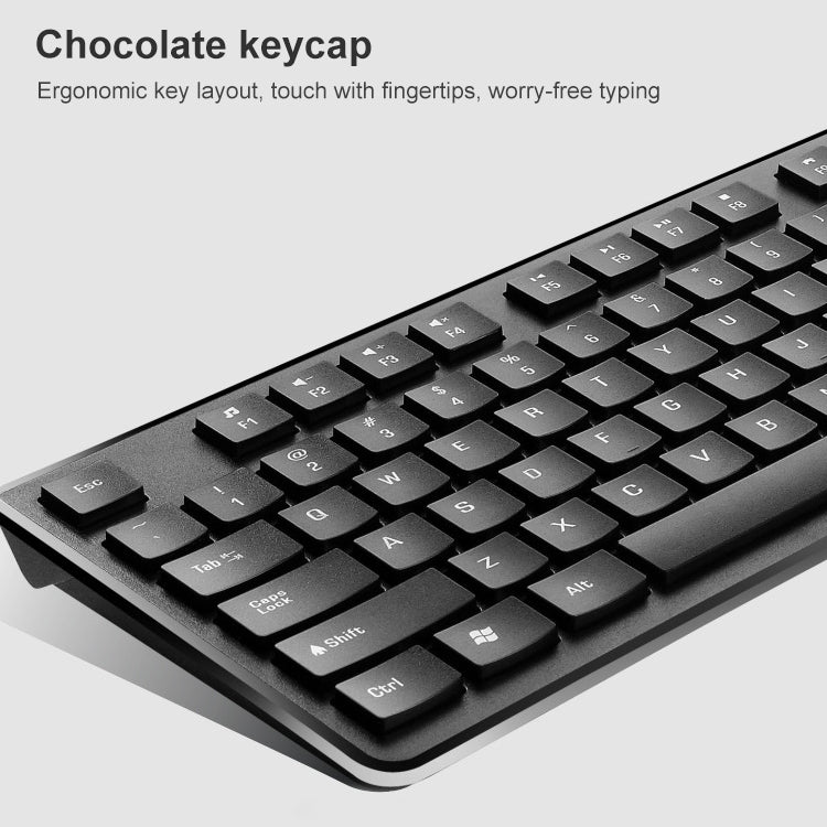 ZGB 8810 Mute Wireless Keyboard + Mouse Set (Black) - Wireless Keyboard by Chasing Leopard | Online Shopping South Africa | PMC Jewellery | Buy Now Pay Later Mobicred